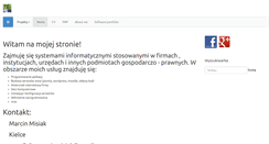 Desktop Screenshot of marcin.wseip.edu.pl